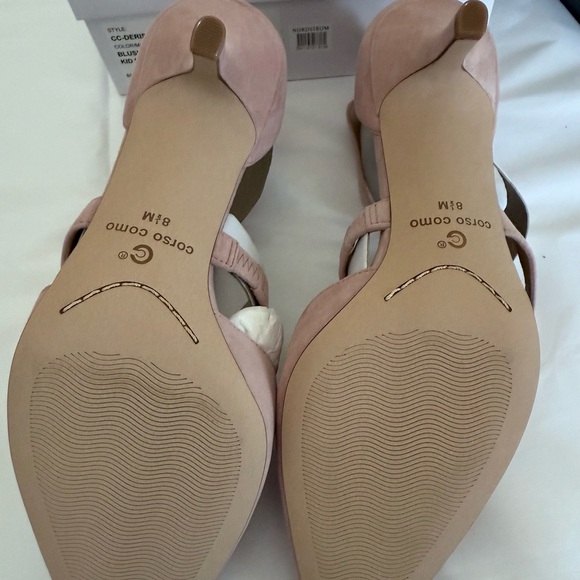 NIB Corso Como Derissa Ankle Strap Pump
In Pink Blush Kid Suede Sz 8.5 - Picture 3 of 7